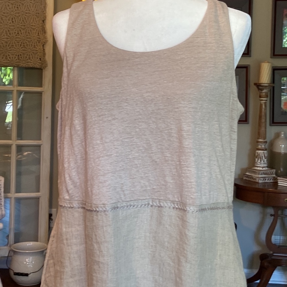 J. Jill tan linen dress!! - Picture 2 of 8
